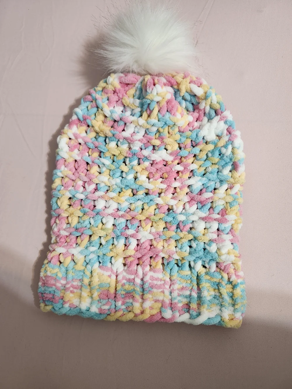 Kids Winter Beanie With Pom Pom